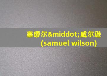 塞缪尔·威尔逊(samuel wilson)